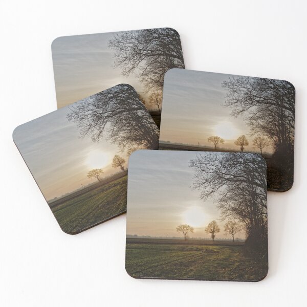 Item preview, Golden Hour Rural Landscape with Silhouetted Trees designed and sold by ShotsbyDesiree.