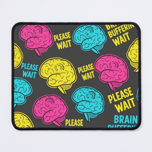 Item preview, Playful Brain Illustration Pattern designed and sold by StickVerse by Owais.