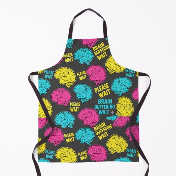 Item preview, Playful Brain Illustration Pattern designed and sold by StickVerse by Owais.