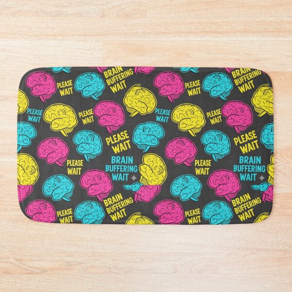 Item preview, Playful Brain Illustration Pattern designed and sold by StickVerse by Owais.