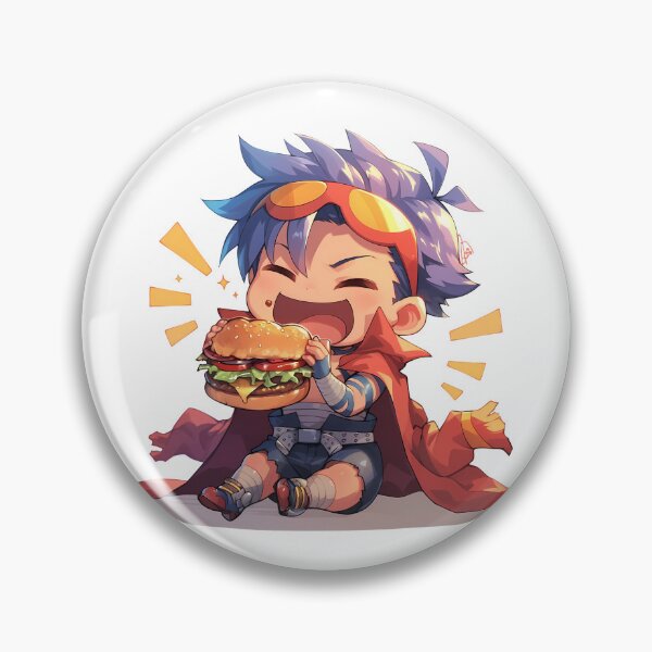 Item preview, Kamina Gurren Lagann Chibi Burger Energy designed and sold by earlobejerk.