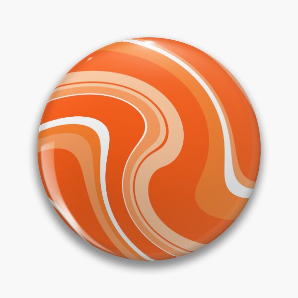 Item preview, 60's 70's Retro liquid Stripe in Orange and Cream designed and sold by MellowCat.
