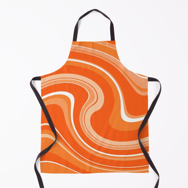 Item preview, 60's 70's Retro liquid Stripe in Orange and Cream designed and sold by MellowCat.
