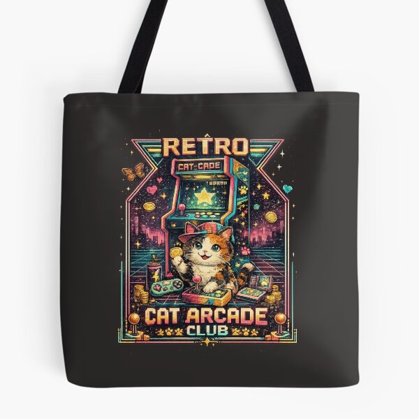 Item preview, Retro Pixel Cat Arcade Club Graphic Shirt designed and sold by KinLost.