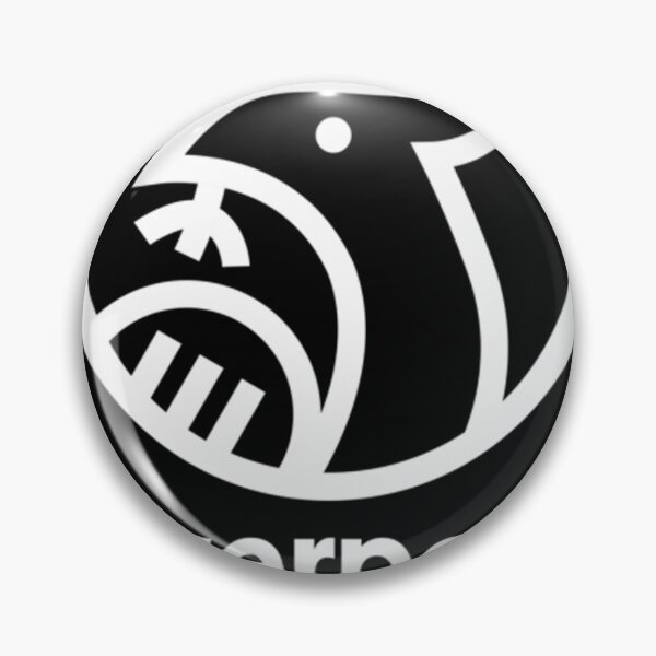 Item preview, White Liverbird Badge designed and sold by bodyworkoj.