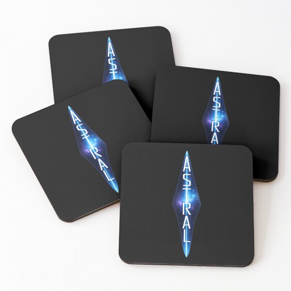 Item preview, Astral Beam Typography - Sci-Fi Nebula Glow Vertical Design designed and sold by MKreative Studio.