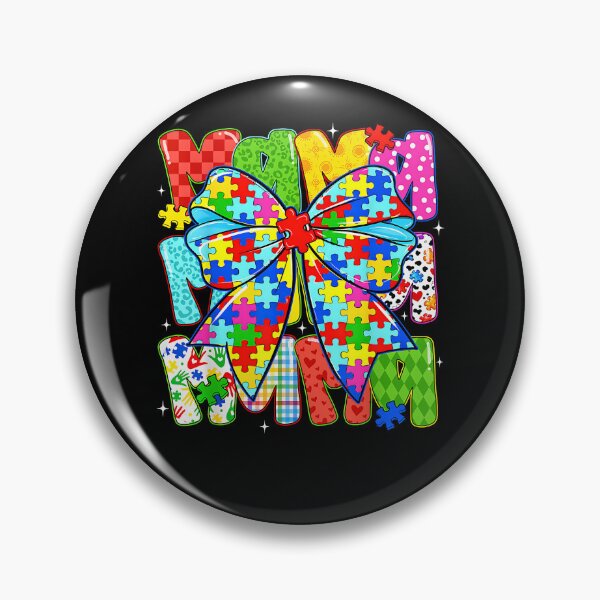 Item preview, Autism Awareness Mama Puzzle Piece Coquette Bow Ribbon Women designed and sold by Boutkimaewab.