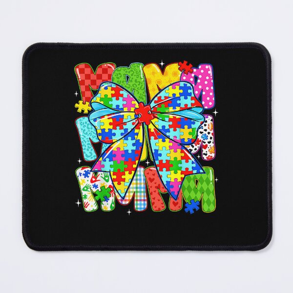 Item preview, Autism Awareness Mama Puzzle Piece Coquette Bow Ribbon Women designed and sold by Boutkimaewab.