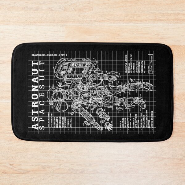 Item preview, Astronaut Spacesuit Manned Space Flight Suit Diagram designed and sold by GrandeDuc.