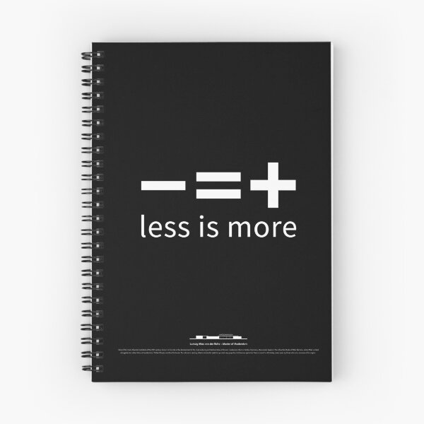 Item preview, Bauhaus - Less is more Black T1L designed and sold by ArtPlus+.