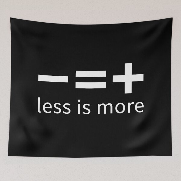 Item preview, Bauhaus - Less is more Black T1L designed and sold by ArtPlus+.