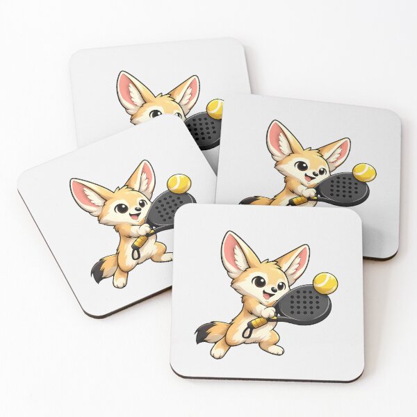 Item preview, Cute Fennec Fox Padel Volley Player designed and sold by Ombrya.