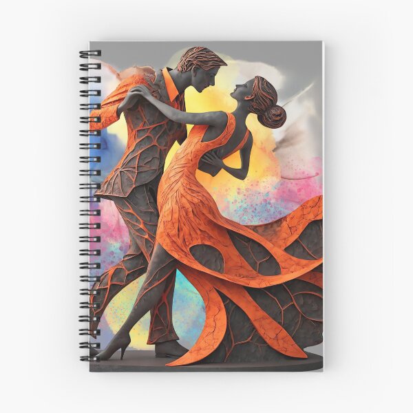 Item preview, Eternal Dance of Love – Romantic Couple Tango in Elegant Modern Art Style designed and sold by ChenEngEng.