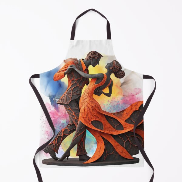 Item preview, Eternal Dance of Love – Romantic Couple Tango in Elegant Modern Art Style designed and sold by ChenEngEng.