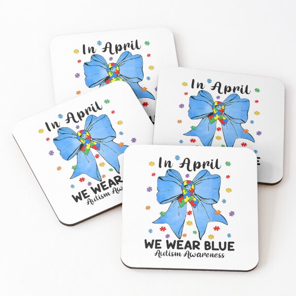 Item preview, Autism Bow In April We Wear Blue designed and sold by Boutkimaewab.
