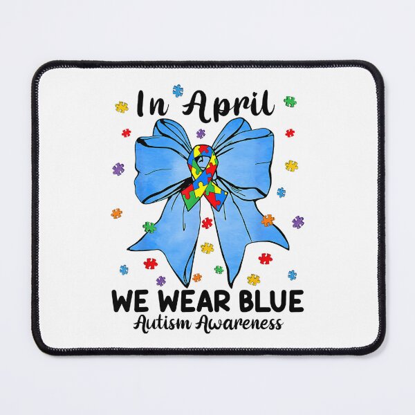 Item preview, Autism Bow In April We Wear Blue designed and sold by Boutkimaewab.