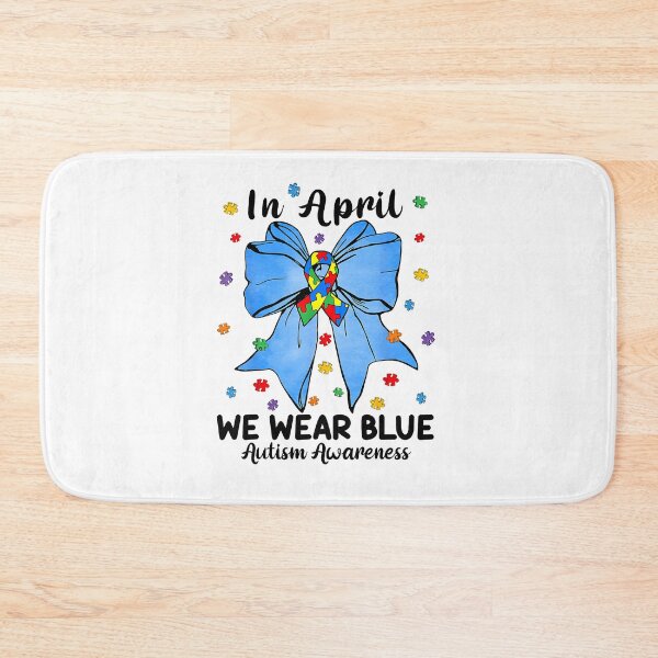 Item preview, Autism Bow In April We Wear Blue designed and sold by Boutkimaewab.