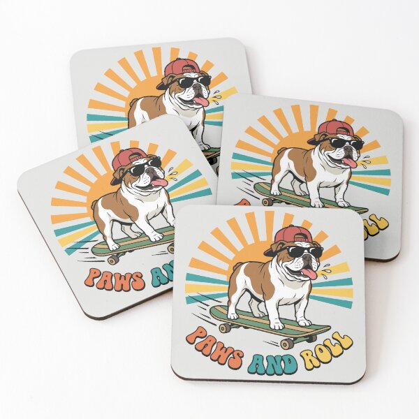 Item preview, Paws And Roll - Skater Bulldog designed and sold by DigitalGlade.