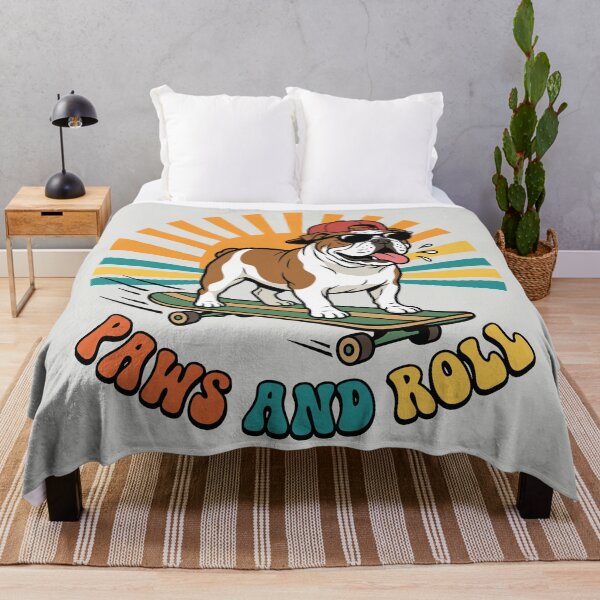Item preview, Paws And Roll - Skater Bulldog designed and sold by DigitalGlade.