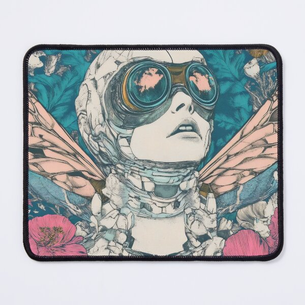 Item preview, Surreal Steampunk Butterfly Woman Portrait designed and sold by Shoot-The-Moon.