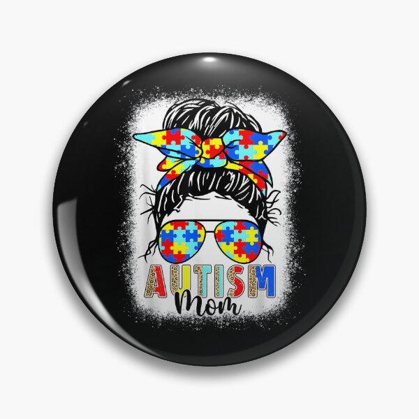 Item preview, Autism Mom Life Messy Bun Bleached for Women Mothers Day Mom designed and sold by Boutkimaewab.