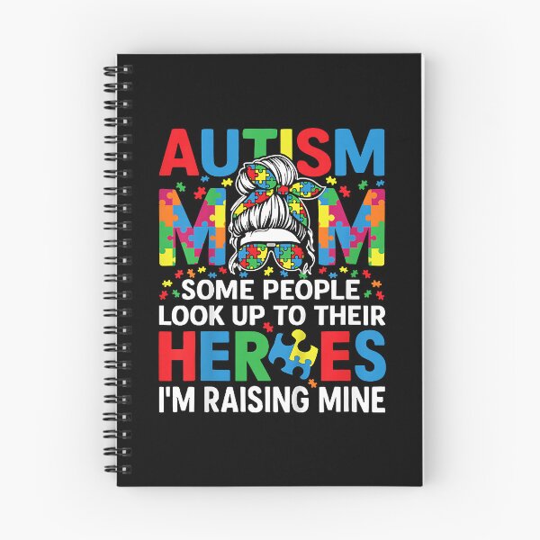 Item preview, Autism Awareness Mom Raising Hero Messy Bun Women Autistic designed and sold by Boutkimaewab.
