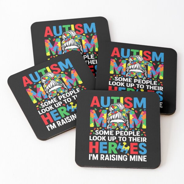 Item preview, Autism Awareness Mom Raising Hero Messy Bun Women Autistic designed and sold by Boutkimaewab.