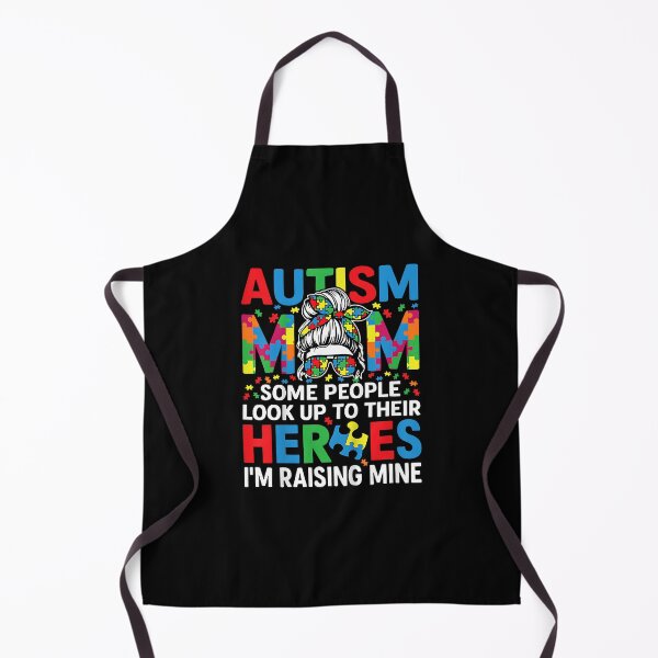 Item preview, Autism Awareness Mom Raising Hero Messy Bun Women Autistic designed and sold by Boutkimaewab.
