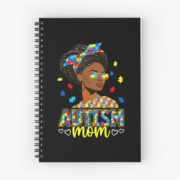 Item preview, Black Afro Autism Mom American Autism Awareness Month designed and sold by Boutkimaewab.
