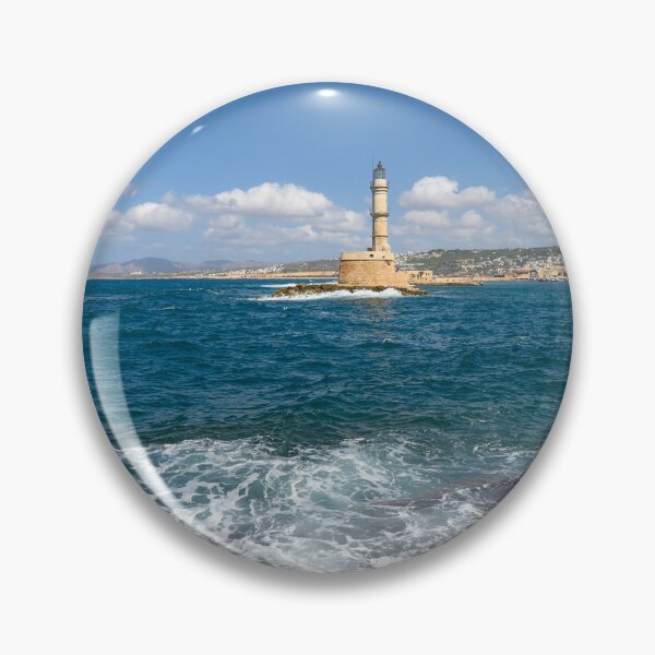 Item preview, Lighthouse at the Entrance to the Venetian Harbour, Chania designed and sold by Kasia Design.