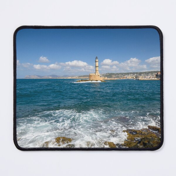 Item preview, Lighthouse at the Entrance to the Venetian Harbour, Chania designed and sold by Kasia Design.