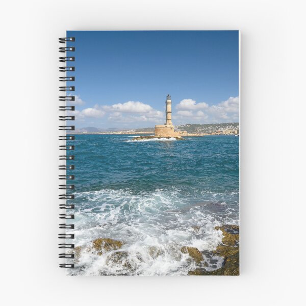 Item preview, Lighthouse at the Entrance to the Venetian Harbour, Chania designed and sold by Kasia Design.