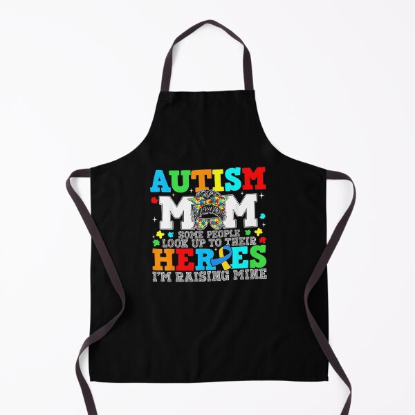 Item preview, Autism Awareness Puzzle Messy Bun Raising Hero Mom Women designed and sold by Boutkimaewab.