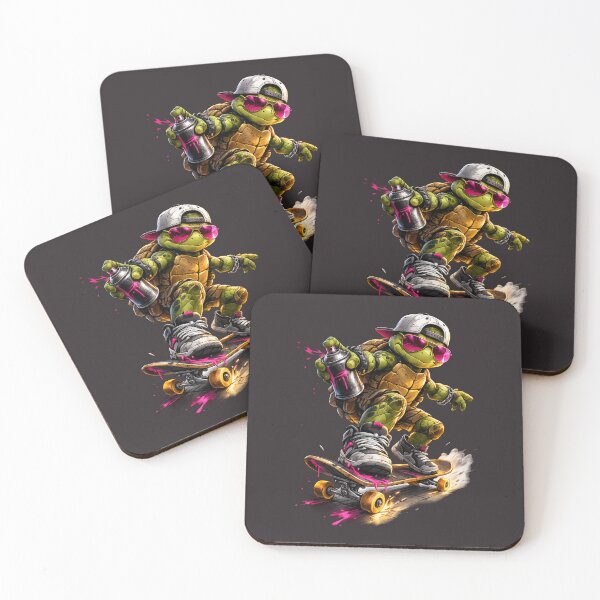 Item preview, Graffiti Turtle On Skateboard designed and sold by Raddoodles.