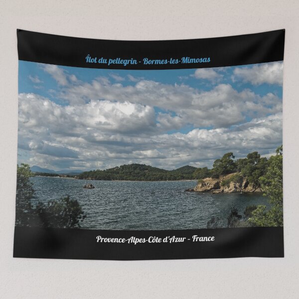 Item preview, “Pellegrin Island - Bormes-les-Mimosas” (watercolor style) designed and sold by Alan-David.