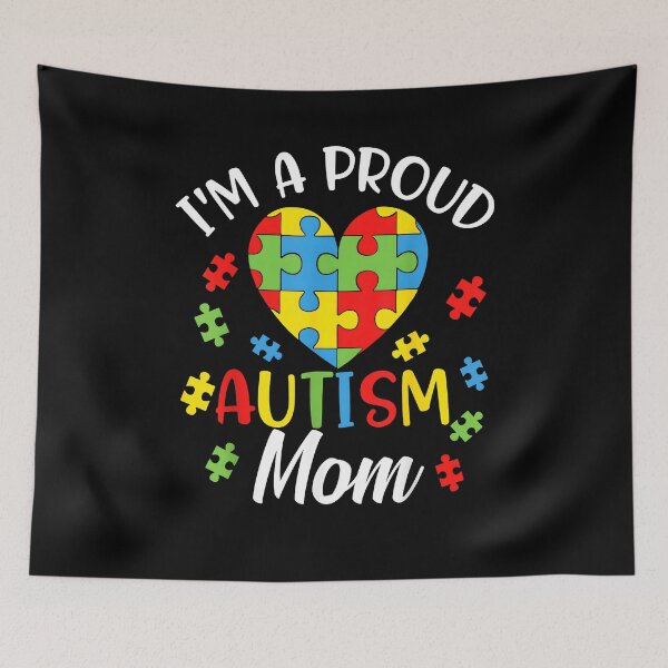 Item preview, I'm A Proud Mom Autism Awareness Autistic Heart Son Daughter designed and sold by Boutkimaewab.