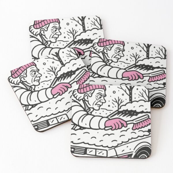 Item preview, “TIME‑SNOW PARADOX: The Wild‑Haired Scientist Defrosting His Dimension‑Jumping Ride” designed and sold by Print Fiction.