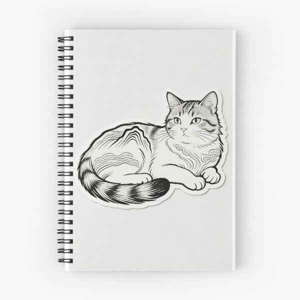 Item preview, Minimal cat line art sticker designed and sold by uptown2026.