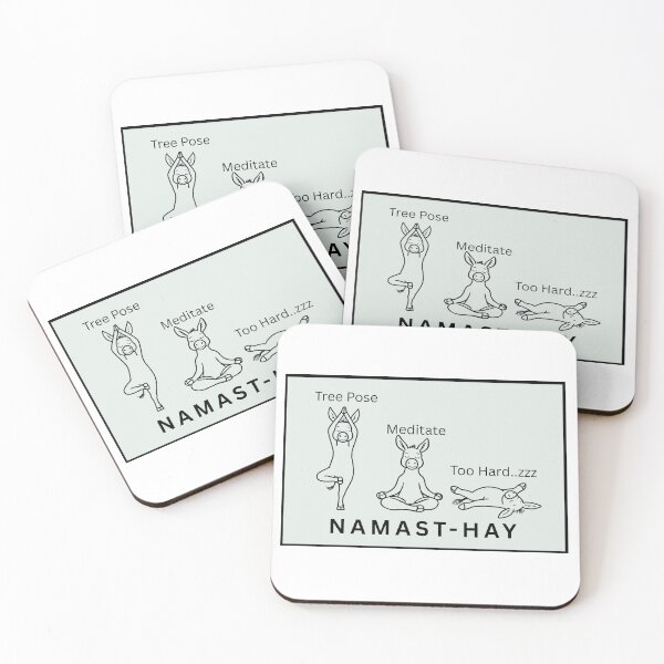 Item preview, Yoga Pose Funny Animal Print designed and sold by OneStopDonkeyShop.