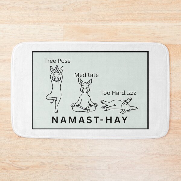 Item preview, Yoga Pose Funny Animal Print designed and sold by OneStopDonkeyShop.