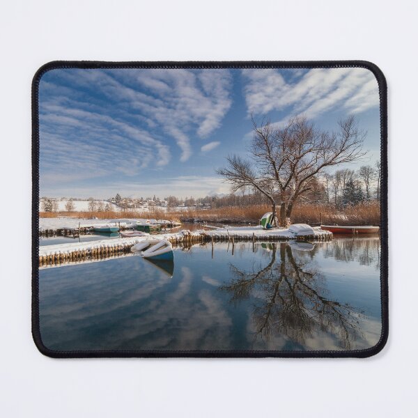 Item preview, Winter Reflections on Lake Staffel designed and sold by Kasia Design.