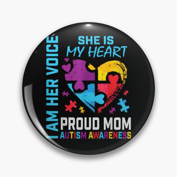 Item preview, I Am Her Voice She Is My Heart Autism Awareness Daughter Mom designed and sold by Boutkimaewab.