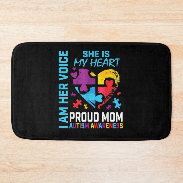 Item preview, I Am Her Voice She Is My Heart Autism Awareness Daughter Mom designed and sold by Boutkimaewab.