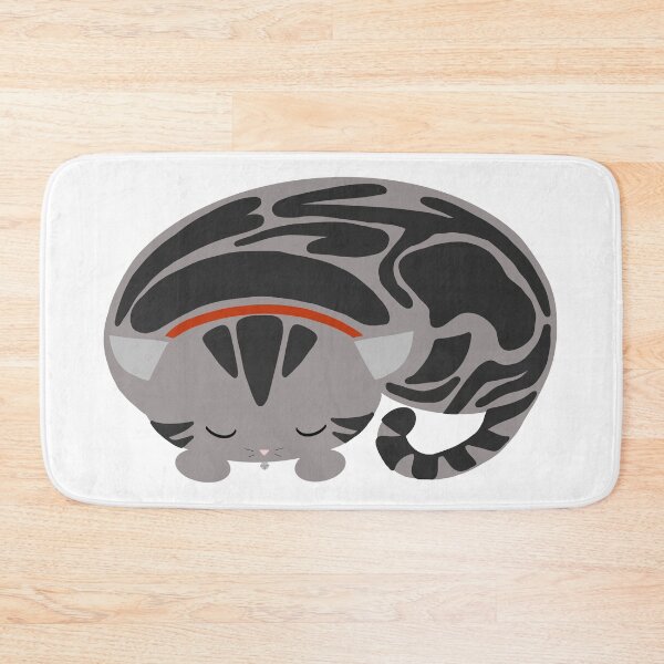 Item preview, striped sleepy cat designed and sold by noasobi.