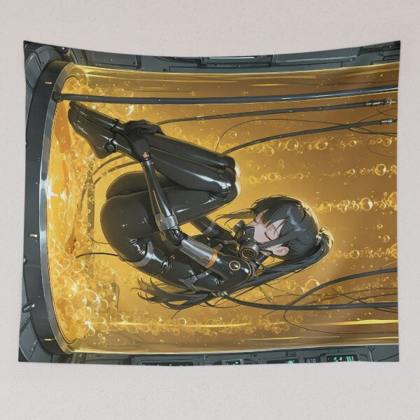 Item preview, RIFT The Android Girl Inside Cyberpunk Stasis Chamber designed and sold by BorgSpareParts.