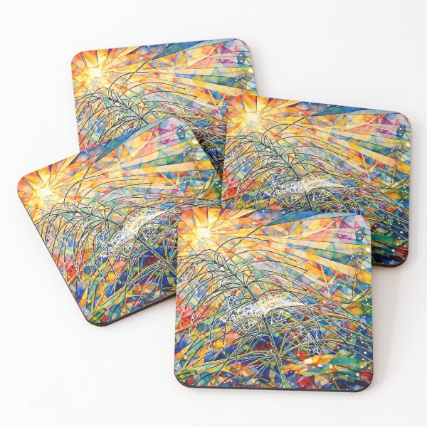 Item preview, Vibrant Stained Glass Jungle designed and sold by cuprum.