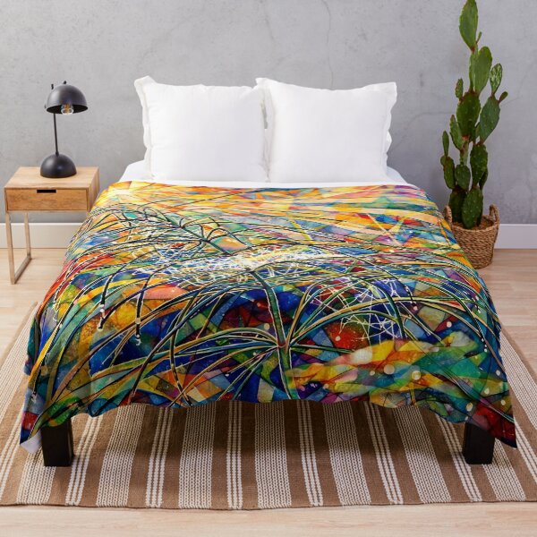 Item preview, Vibrant Stained Glass Jungle designed and sold by cuprum.