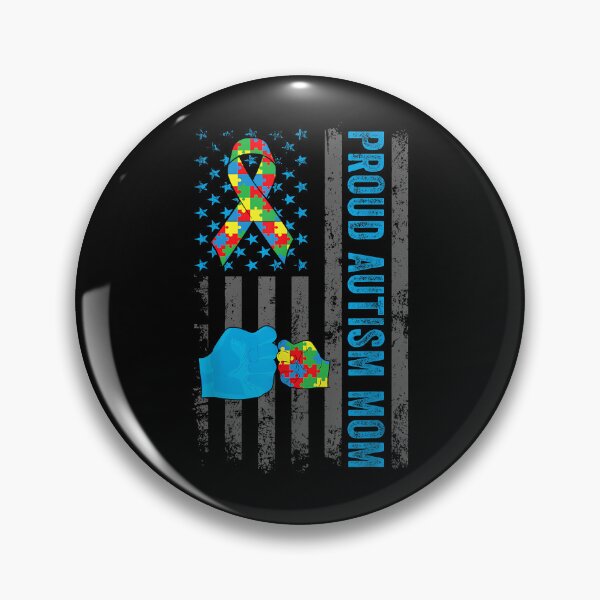 Item preview, Proud Autism Mom American Flag USA Autism Awareness Mom designed and sold by Boutkimaewab.