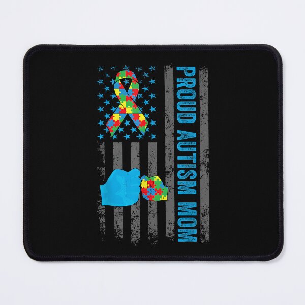 Item preview, Proud Autism Mom American Flag USA Autism Awareness Mom designed and sold by Boutkimaewab.