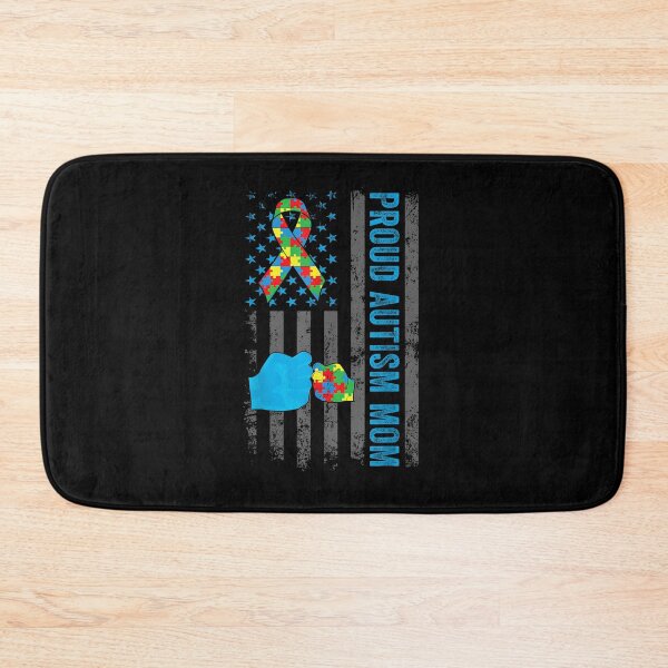 Item preview, Proud Autism Mom American Flag USA Autism Awareness Mom designed and sold by Boutkimaewab.